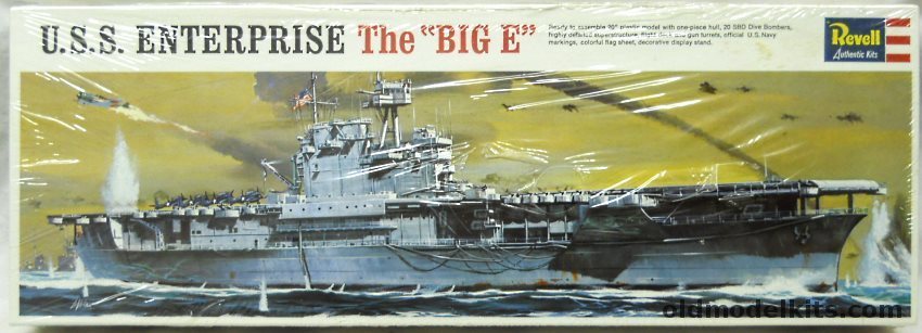 Revell 1/490 USS Enterprise 'The Big E' CV-6 Aircraft Carrier, H378-300 plastic model kit